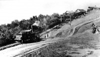 Железная дорога (поезда, паровозы, локомотивы, вагоны) - Первый паровоз в Симбирске