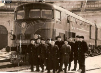 Железная дорога (поезда, паровозы, локомотивы, вагоны) - Тепловоз ТЭ2-328 в депо Покровск Приволжской ж.д.