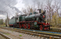 Железная дорога (поезда, паровозы, локомотивы, вагоны) - Пассажирский паровоз Су251-58