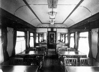 Железная дорога (поезда, паровозы, локомотивы, вагоны) - Интерьер вагона-ресторана постройки 1953 г.