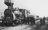 Железная дорога (поезда, паровозы, локомотивы, вагоны) - Состав с лесом на Выксунской узкоколейной ж.д.