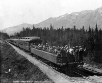 Железная дорога (поезда, паровозы, локомотивы, вагоны) - Открытая пассажирская платформа