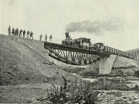 Железная дорога (поезда, паровозы, локомотивы, вагоны) - Мост через реку Шабартуй