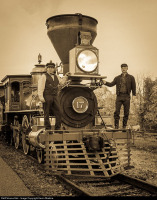 Железная дорога (поезда, паровозы, локомотивы, вагоны) - Паровоз №17 типа 2-2-0