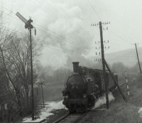 Железная дорога (поезда, паровозы, локомотивы, вагоны) - Поезд в тумане