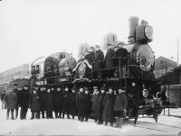 Железная дорога (поезда, паровозы, локомотивы, вагоны) - Паровоз Эу680-59 посвященный 10-й годовщине революции,в честь XV съезда ВКП(б)