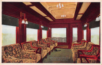 Железная дорога (поезда, паровозы, локомотивы, вагоны) - Смотровой вагон поезда Оверленд Лимитед