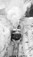 Железная дорога (поезда, паровозы, локомотивы, вагоны) - Роторный снегоочиститель за работой