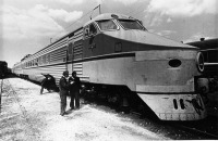 Железная дорога (поезда, паровозы, локомотивы, вагоны) - Первый советский скоростной электропоезд ЭР200