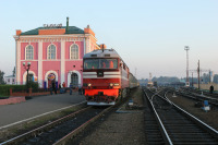 Железная дорога (поезда, паровозы, локомотивы, вагоны) - Тепловоз ТЭП70-0182 с поездом Балашов-Москва на ст.Тамбов