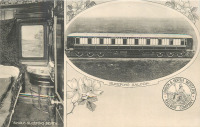 Железная дорога (поезда, паровозы, локомотивы, вагоны) - Спальный вагон и одноместное купе в поезде L.N.W.R.