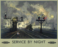 Железная дорога (поезда, паровозы, локомотивы, вагоны) - Дэвид Шепард. Ночная смена