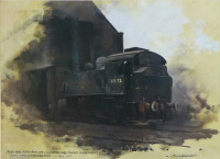 Железная дорога (поезда, паровозы, локомотивы, вагоны) - Дэвид Шепард. Паровоз N.30072  в депо Гилфорда 3