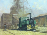 Железная дорога (поезда, паровозы, локомотивы, вагоны) - Дэвид Шепард. На шахте Саб Найджел в Трансваале