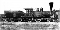 Железная дорога (поезда, паровозы, локомотивы, вагоны) - Паровоз типа 2-2-0 серии К-444 Николаевскрй ж.д.