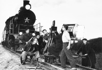 Железная дорога (поезда, паровозы, локомотивы, вагоны) - На съемках кинофильма 