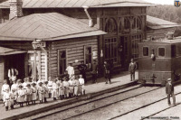 Железная дорога (поезда, паровозы, локомотивы, вагоны) - Станция Дюны Приморской Сестрорецкой ж.д.