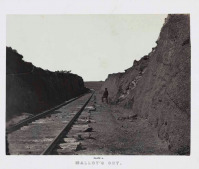 Железная дорога (поезда, паровозы, локомотивы, вагоны) - Юнион Пацифик. Железнодорожный путь в Мэллое