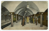 Железная дорога (поезда, паровозы, локомотивы, вагоны) - Станция метро Гудзон и Манхеттен