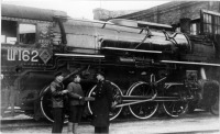 Железная дорога (поезда, паровозы, локомотивы, вагоны) - Паровоз серии Ша.162 в депо Валга