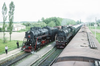 Железная дорога (поезда, паровозы, локомотивы, вагоны) - Паровоз серии Л и паровоз серии Су251-86