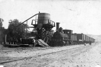 Железная дорога (поезда, паровозы, локомотивы, вагоны) - Паровоз постройки завода Дубс (Великобритания) с поездом