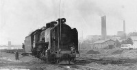 Железная дорога (поезда, паровозы, локомотивы, вагоны) - Паровоз серии СО у цементного завода 