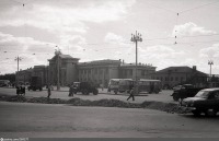 Минск - Вокзал на станции Минск-Пассажирский (вид со стороны города)