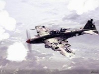 Войны (боевые действия) - Штурмовик Ил-2М возвращается с боевого задания