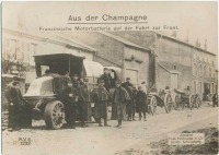 Войны (боевые действия) - Шампань. Французская моторизованная батарея, 1914-1918