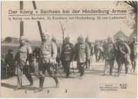 Войны (боевые действия) - Король Саксонии инспектирует позиции, 1914-1918