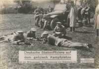 Войны (боевые действия) - Немецкие штабс  офицеры в Галиции, 1914-1918