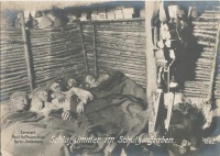 Войны (боевые действия) - Немецкий блиндаж где-то на Восточном фронте, 1914-1918