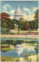 Вашингтон - Вид на Капитолий и Ботанический сад в Вашингтоне