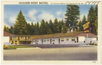 Сиэтл - Мотель Голден Вест на 99 дороге к северу от Сиэтла