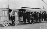 Лос-Анджелес - Первый электрический трамвай в Лос-Анджелесе