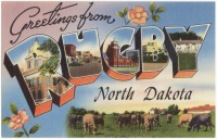 Штат Северная Дакота - Привет из Регби в Северной Дакоте