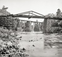Штат Теннесси - Железнодорожный мост через Platt Крик (и окрестности Ноксвилл, штат Теннеси) 1964 г.