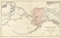 Карты стран, городов - Карта территорий Северо-Западной Америки,переданных Северо-Американским Соединенным Штатам в 1867г.