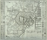 Карты стран, городов - Карта-план Эдо, столицы Японской империи, 1727