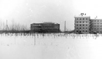 Рязань - Рязань-15 (Военный городок Дягилево). Вид на строящуюся школу №21 и ДОС №7.