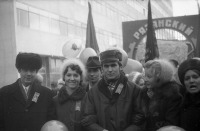 Рязань - Демонстранты на улице Каляева.