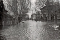 Рязань - Посёлок Остров во время разлива.