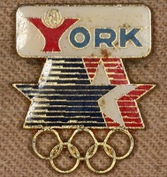 Медали, ордена, значки - Знак Олимпийские игры YORK
