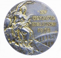 Медали, ордена, значки - Олимпийские наградные медали. Игры XV Олимпиады 1952 года в Хельсинки (Финляндия) 19 июля – 3 августа