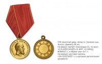 Медали, ордена, значки - Наградная нагрудная медаль «За полезное» (1881 год)