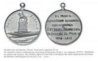 Медали, ордена, значки - Медаль в память 200-летия присоединения Лифляндии к державе Российской