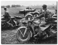Военная техника - Немецкий тяжелый мотоцикл 