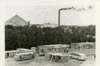 Кохтла-Ярве - Pussi puitlaastpaadi tehase ehitusel