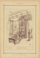 Предметы быта - Дизайн интерьера. Франция, 1800-1899. Галереи, гостиные. Модерн